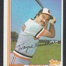 Baltimore Orioles Wayne Krenchicki 1982 Topps Baseball Card 107 nr mt