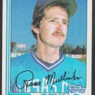 Kansas City Royals Rance Mulliniks 1982 Topps Baseball Card 104 nr mt