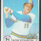 Seattle Mariners Bob Stinson 1979 Topps Baseball Card 252 vg
