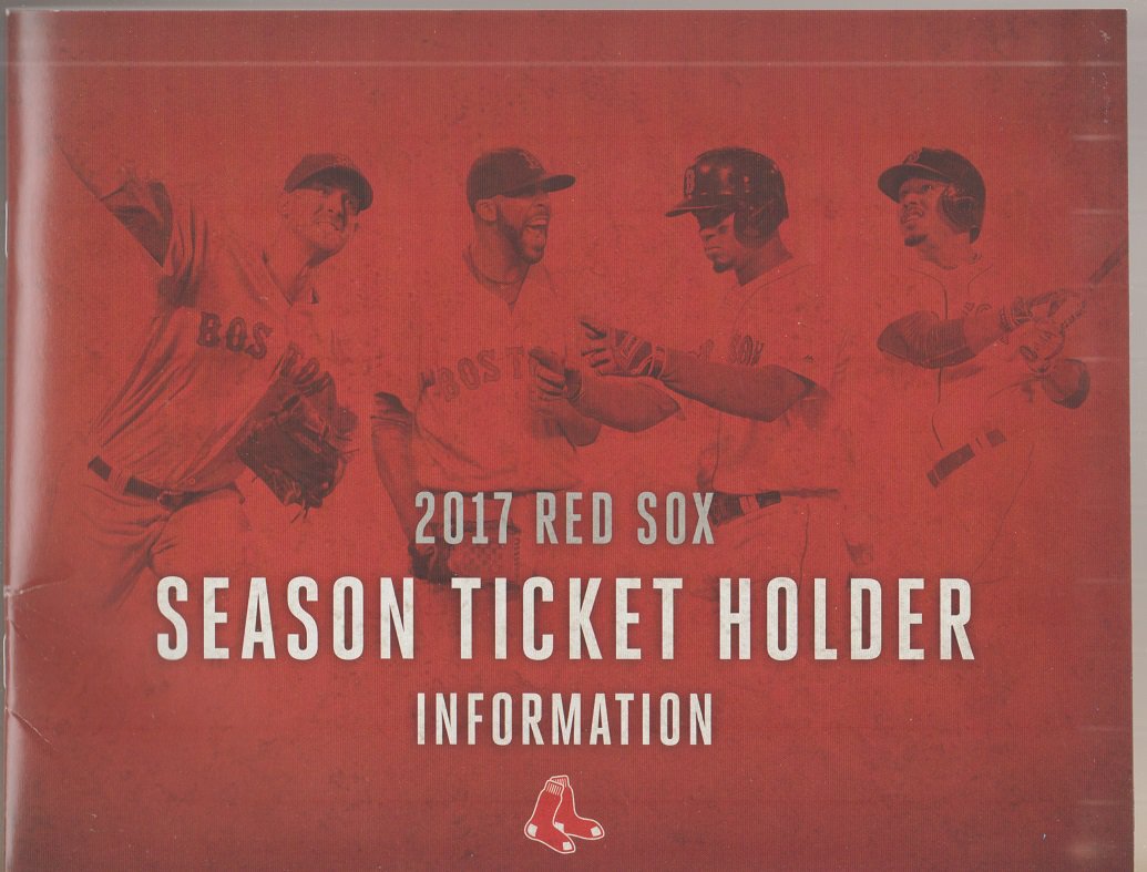 2017 Boston Red Sox Season Ticket Holder Information Guide Mookie Betts