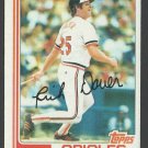 Baltimore Orioles Rich Dauer 1982 Topps Baseball Card # 8