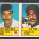Boston Red Sox Jim Rice New York Yankees Dave Winfield 1986 Dormans Cheese Panel