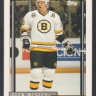 Boston Bruins Glen Wesley 1992 Topps Hockey Card 346