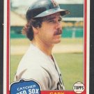 Boston Red Sox Gary Allenson 1981 Topps Baseball Card 128 nr mt