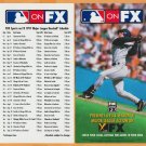 Houston Astros Jeff Bagwell 1997 Fox Sports Schedule