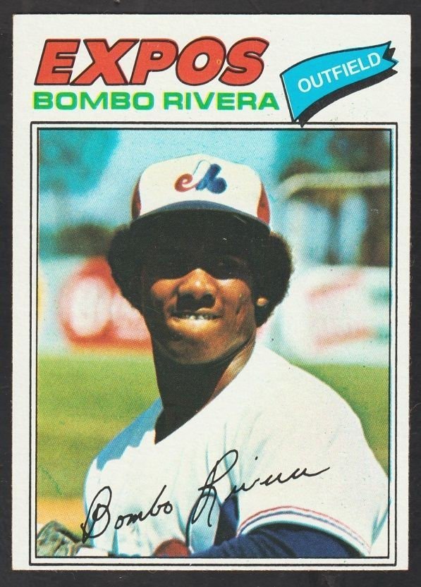 Montreal Expos Bombo Rivera 1977 Topps Baseball Card 178 em