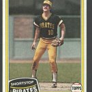 Pittsburgh Pirates Tim Foli 1981 Topps Baseball Card 501 nr mt