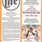 2000 Boston Red Sox Voided Full Ticket With Pedro Martinez Photo