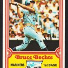 Seattle Mariners Bruce Bochte 1981 Drakes Big Hitters Baseball Card 25 nr mt