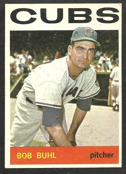 CHICAGO CUBS BOB BUHL 1964 TOPPS # 96