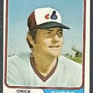 MONTREAL EXPOS CHUCK TAYLOR 1974 TOPPS # 412 EX OC