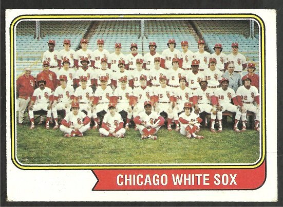 CHICAGO WHITE SOX TEAM CARD 1974 TOPPS # 416 VG/EX