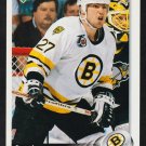 Boston Bruins Steve Leach 1992 Upper Deck Hockey Card 61 nr mt