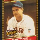 Boston Red Sox Bobb Doerr 1986 Donruss Highlights Baseball Card 32