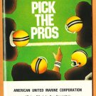 1985 NFL Schedule Pick the Pros Booklet National Football League