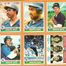 1979 Topps Chicago White Sox Team Lot 20 Ralph Garr Chet Lemon Wilbur Wood Don Kessinger