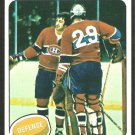 MONTREAL CANADIENS GUY LAPOINTE WITH KEN DRYDEN 1975 TOPPS # 198 EX/EX MT