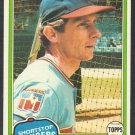 Texas Rangers Bud Harrelson 1981 Topps Baseball Card 694 nr mt