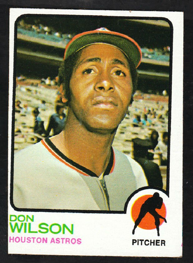 Houston Astros Don Wilson 1973 Topps Baseball Card 217