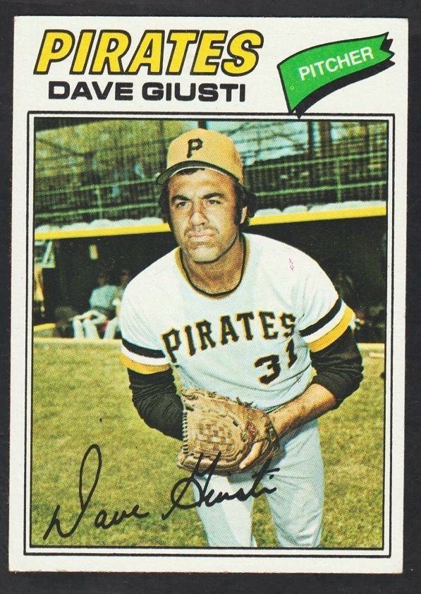 Pittsburgh Pirates Dave Giusti 1977 Topps Baseball Card 154 vg/ex
