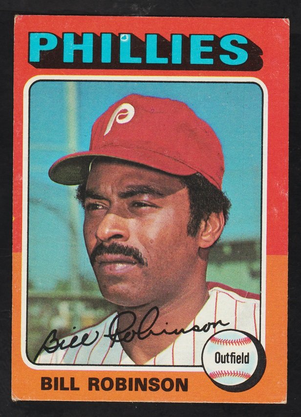 Philadelphia Phillies Bill Robinson 1975 Topps Baseball Card 501