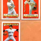 Boston Red Sox Dwight Evans Roger Clemens Bruce Hurst 1988 Topps Super Star Stickers !