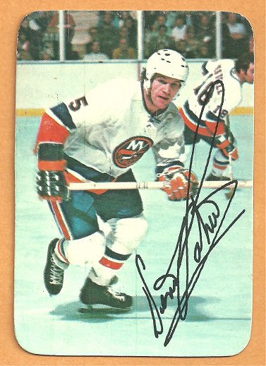 NEW YORK ISLANDERS DENIS POTVIN 1976 TOPPS INSERT #10