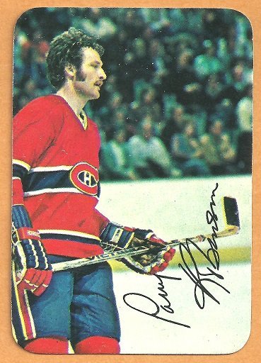 MONTREAL CANADIENS LARRY ROBINSON 1977 TOPPS INSERT # 18