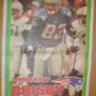 New England Patriots Vincent Brisby 1995 Boston Herald Poster