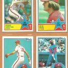 1983 1984 Topps Philadelphia Phillies Team Lot Pete Rose Steve Carlton Garry Maddox Tug McGraw