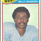 HOUSTON OILERS BILLY JOHNSON 1977 TOPPS # 59 VG