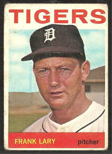 DETROIT TIGERS FRANK LARY 1964 TOPPS # 197 fair/good