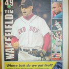 Boston Red Sox Tim Wakefield 2004 Newspaper Poster