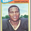NEW ORLEANS SAINTS HENRY CHILDS RC ROOKIE CARD  1977 TOPPS # 68 EX/EX MT