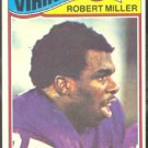 MINNESOTA VIKINGS ROBERT MILLER RC ROOKIE CARD  1977 TOPPS # 191 VG
