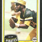 Pittsburgh Pirates John Milner 1981 Topps Baseball Card 618 nr mt