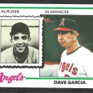 California Angels Dave Garcia 1978 Topps Baseball Card 656 nr mt