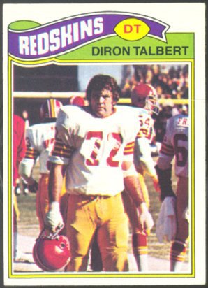 WASHINGTON REDSKINS DIRON TALBERT 1977 TOPPS # 369 VG