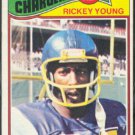 SAN DIEGO CHARGERS RICKEY YOUNG 1977 TOPPS # 384 VG