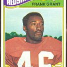 WASHINGTON REDSKINS FRANK GRANT 1977 TOPPS # 289 EX+/EX MT