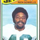 NEW YORK JETS RICH SOWELLS RC ROOKIE CARD  1977 TOPPS # 488 VG/EX