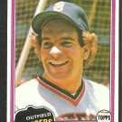 Detroit Tigers Steve Kemp 1981 Topps Baseball Card 593 nr mt