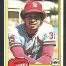 St Louis Cardinals Silvio Martinez 1981 Topps Baseball Card 586 nr mt