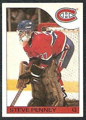 MONTREAL CANADIENS STEVE PENNEY 1985 TOPPS # 4 NR MT