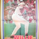 Boston Red Sox Willie McGee 1995 Newspaper Poster