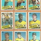 1985 1986 Topps Pittsburgh Pirates Team Lot 25 diff Bill Madlock Tony Pena John Candelaria