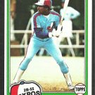 Montreal Expos Rodney Scott 1981 Topps Baseball Card 539 nr mt