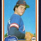 Cleveland Indians Bob Owchinko 1981 Topps Baseball Card 536 nr mt