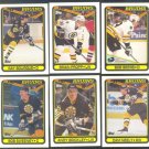 6 DIFF BOSTON BRUINS 1990 TOPPS RAY BOURQUE CAM NEELY