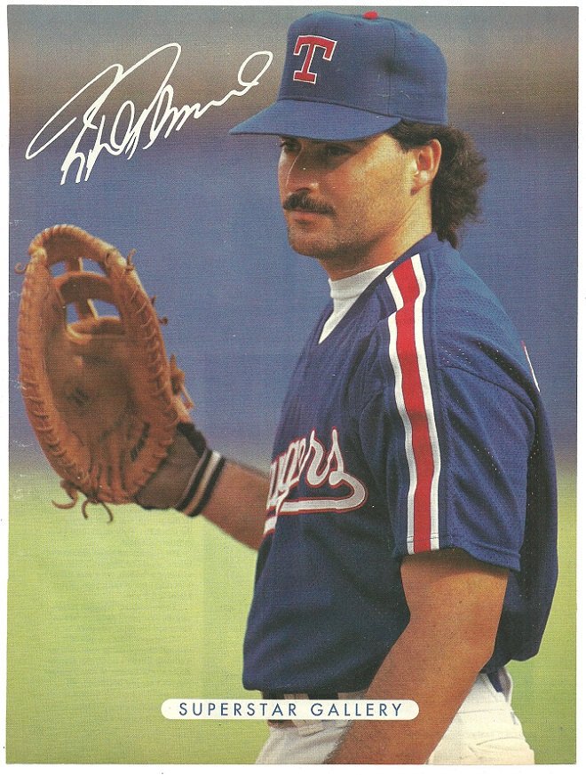 Texas Rangers Rafael Palmeiro 1991 8x10 Pinup Photo